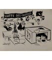 AXEL "Lutte des classes" -  Dessin de presse original signé.