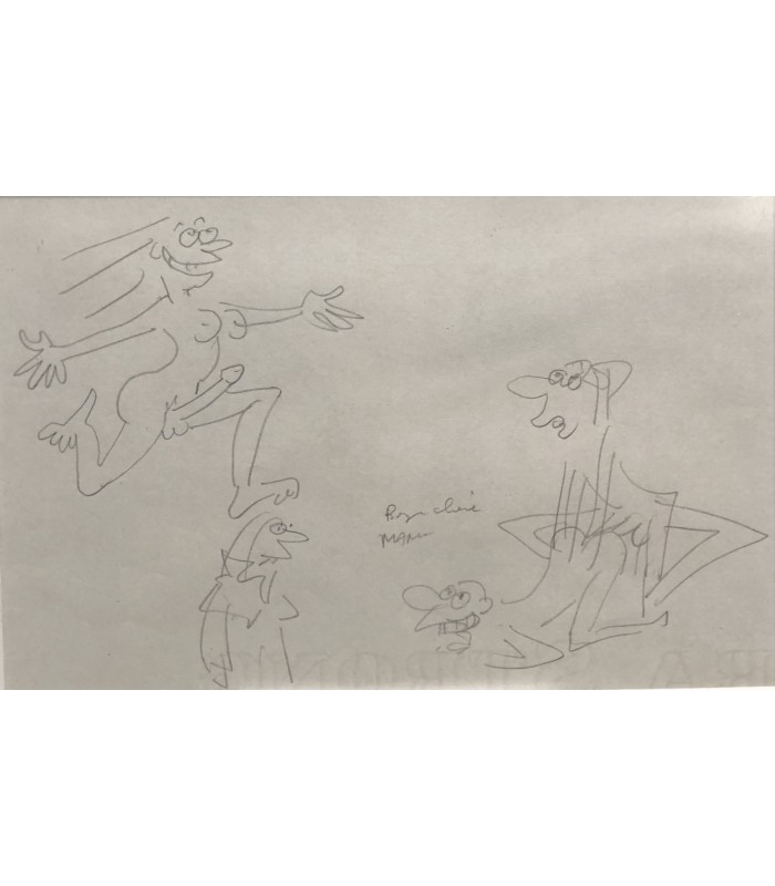 WOLINSKI "Bon Claire, maman!" - Dessin original signé.