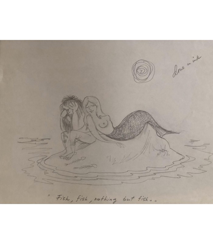 AXEL-"Fish, fish nothing but fish" - Dessin de presse signé