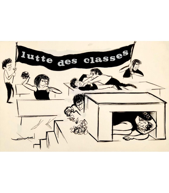 AXEL-"Lutte des classes" - Dessin de presse signé