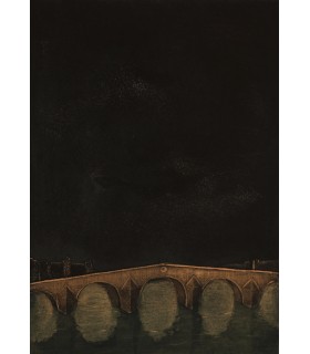 RIGAL Jean-Jacques Johachin "Le Pont Royal" - Gravure originale signée.