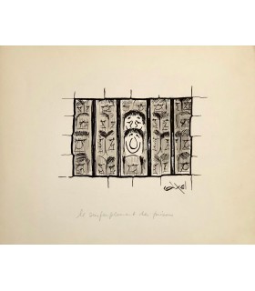 AXEL-"Le surpeuplement des prisons_2" - Dessin de presse signé