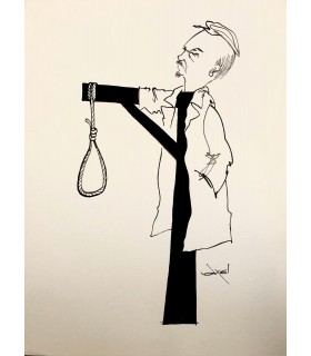 AXEL -"Lénine et son bras armé" - Dessin de presse signé