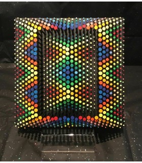 VIOLEAU Laurent "Composition abstraite N°9" - Sculpture technique mixte