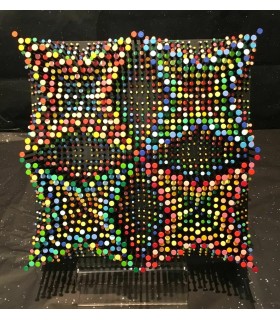 VIOLEAU Laurent "Composition abstraite N°24" - Sculpture technique mixte
