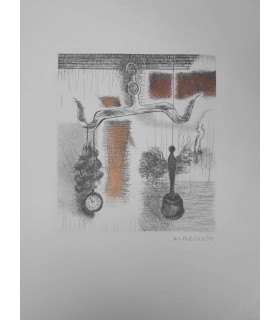 AMLER Marcelle "Nature morte" - Gravure originale signée.
