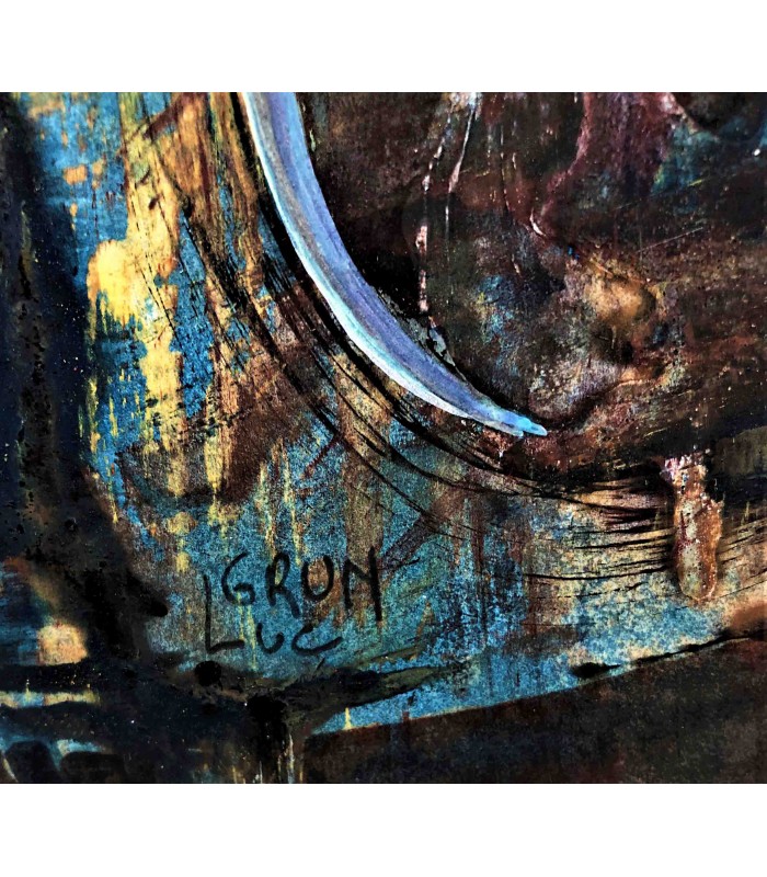 GRÜN Luc - Composition de couleurs 07 - Acrylique sur papier