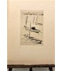 NICK Gaston (PETRELLI dit) « Bateaux au corps mort » Cannes?- Gravure originale.