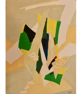 ALLIGAND Bernard "Astres de Lumière - 4" - Gravure originale signée.