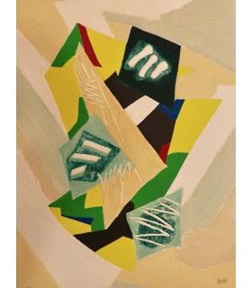 ALLIGAND Bernard "Astres de Lumière - 2" - Gravure originale signée.