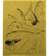 SEGONZAC Dunoyer de André "L'étalage d'un poissonnier" - Gravure originale signée.