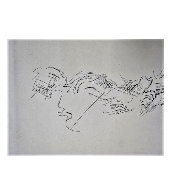 MOORE Henry "Etude de corps" 1970 - Gravure originale signée.