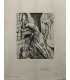 GUEZENNEC Lucien "Faust de Goethe - Marguerite priant la Sainte Vierge" - Gravure originale signée.