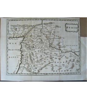 Carte de SYRIE - Gravure originale du XVIII° siècle.