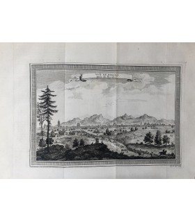 CARTE DE PEKIN - Vue de Peking - BELLIN/NIEUHOF Jan - Gravure originale du XVIII° siècle