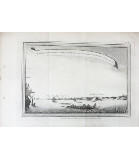 Carte - Vue de la Côte depuis Mina jusqu'au Maure, tirée de Barbot et de Smith - Bellin - Gravure originale du XVIII° siècle