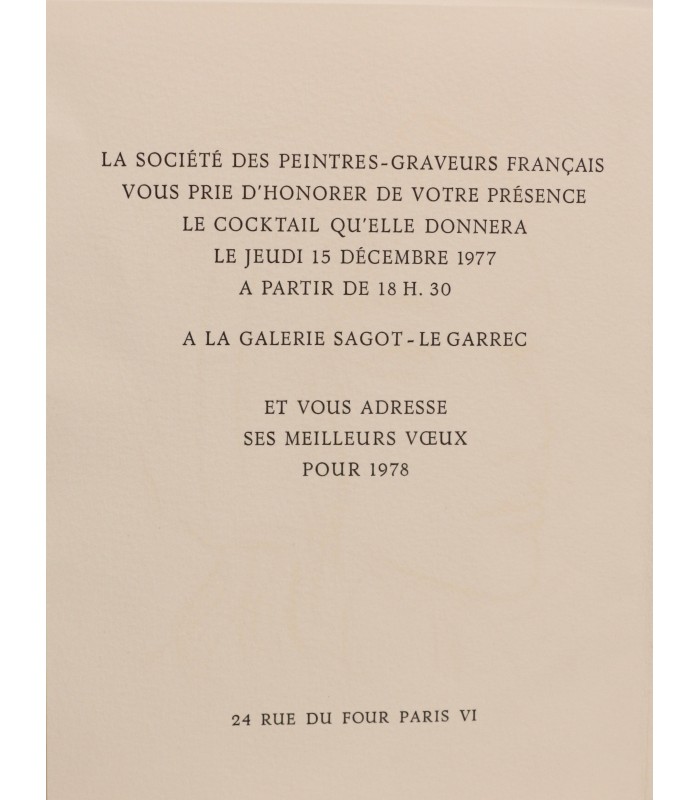 JACQUEMIN André "Portrait de femme" - Gravure originale.