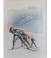 BAR Alain "Ski de fond 2" - Eau-forte originale signée