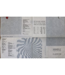 VASARELY - Rare Invitation - Affiche pour l'exposition à la galerie La Demeure juin 1959