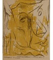 VILLON Jacques "Visage" - Lithographie originale.