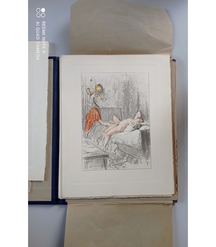 CALBET Antoine "Contes Libertins du XVIII° siècle" - Suite libre de 11 eaux-fortes en couleurs