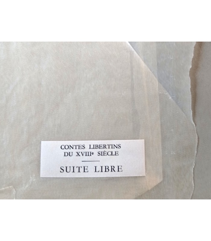 CALBET Antoine "Contes Libertins du XVIII° siècle" - Suite libre de 11 eaux-fortes en couleurs