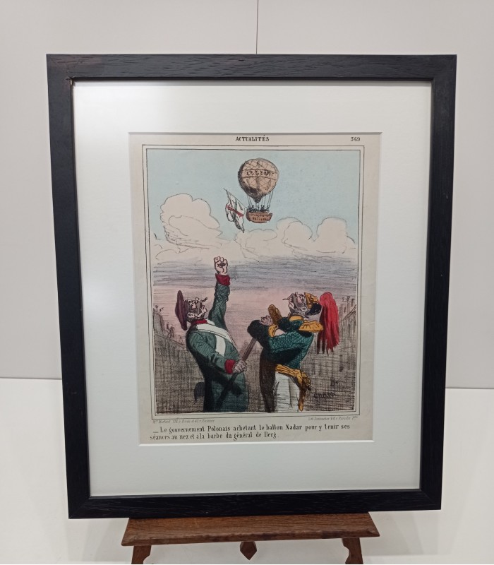 CHAM "Gravure pour L'Almanach du CHARIVARI" - Gravure originale