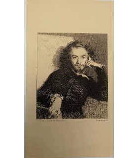 BRAQUEMOND Félix " Portrait de Baudelaire" - Gravure originale