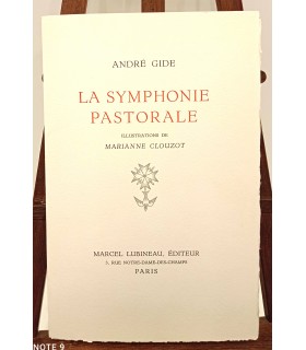CLOUZOT  de Marianne "La Symphonie Pastorale" - suite des 9 gravures originales.