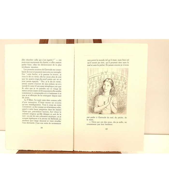 CLOUZOT  de Marianne "La Symphonie Pastorale" - suite des 9 gravures originales.