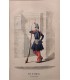 Ecole de Saint-Cyr - Costume militaire "25 Février 1848"- Gravure originale Ecole de Saint-Cyr - Costume militaire "25 Février 1848"- Gravure originale