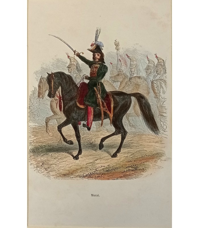 MURAT- Costume militaire - Gravure originale