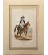 Grosse cavalerie - Costume militaire "1791 - 1802"- Gravure originale