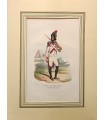 Grenadier à pied -  Garde Impériale - Costumes militaires - Gravure originale