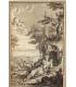 GRAVELOT Hubert  "La Bergère touchée par l'Amour" - Gravure originale