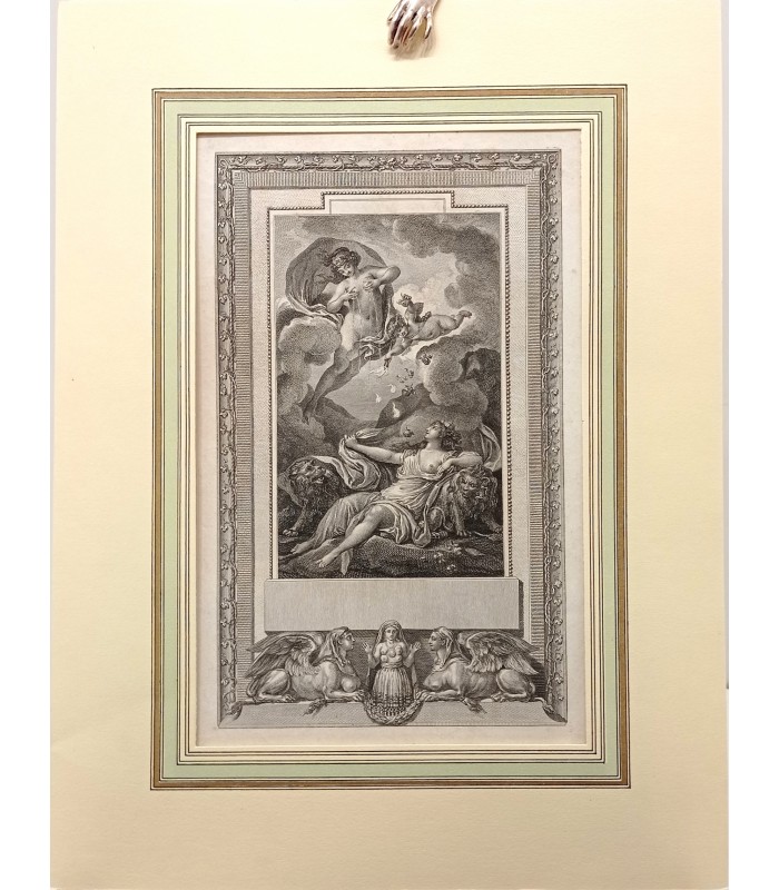 MONNET Charles"Scènes mythologiques" - Paire de Gravures originales