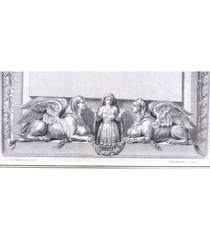 MONNET Charles"Scènes mythologiques" - Paire de Gravures originales