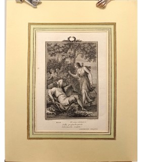 CIPRIANI J.B. " Endimione et Séléné " - Gravure originale