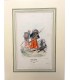 Garde impériale Zouaves - Caporal -  Costume militaire - Gravure originale