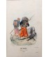 Garde impériale Zouaves - Caporal -  Costume militaire - Gravure originale
