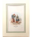 Vivandière des Zouaves -  Costume militaire - Gravure originale