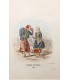 Vivandière des Zouaves -  Costume militaire - Gravure originale