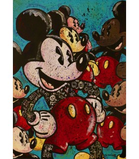 GORACCI Ivano "Different but equal" - Acrylique sur toile signée.
