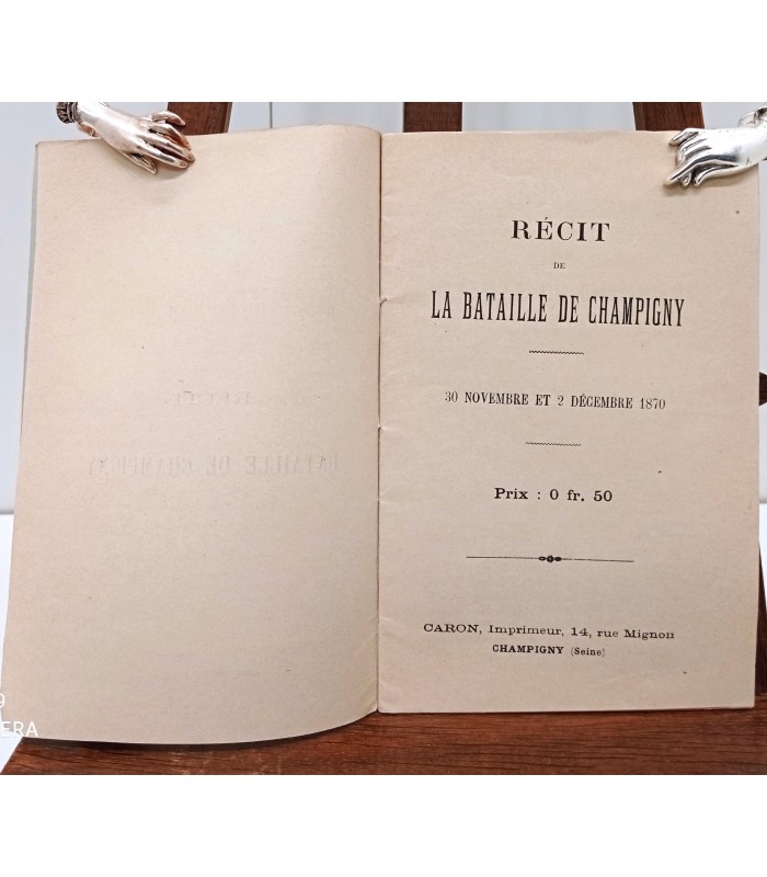 Récit de la bataille de Champigny - 30 novembre et 2 Décembre 1870.