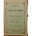 Récit de la bataille de Champigny - 30 novembre et 2 Décembre 1870.