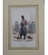 Garde impériale - Le Grenadier de l'Île d'Elbe - Costume militaire - Gravure originale