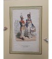 Garde impériale - Tambour-Major et Tambour des Grenadiers - Costume militaire - Gravure originale