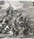 Bataille de Porus - " La Vraie Valeur est Toujours Invincible" - gravure originale