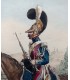 RAFFET Auguste "Garde royale " - lot de 2 lithographies originales rehaussées à l'aquarelle