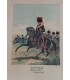 RAFFET Auguste "Sapeur,Tambour et artillerie" - lot de 3 de lithographies originales rehaussées à l'aquarelle